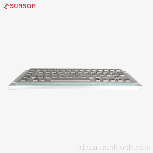 Keyboard Logam Industri dengan Touch Pad